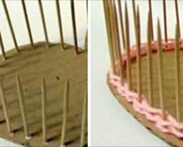 Make Your Own Heart Shaped Basket with Toothpicks