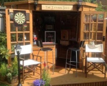 Forget The Man Cave, These Backyard Bar Sheds Are All The Rage