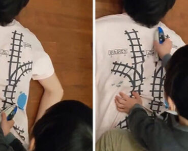 Dad Creates Special T-Shirt To Make His Kid Give Him A Massage